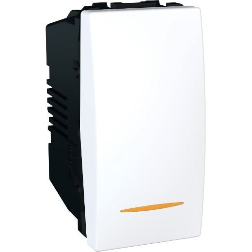 Schneider Electric Naizmjenični Prekidač Sa Indikacijom MGU3.163.18S, 16A 1M Modularni, Bijeli