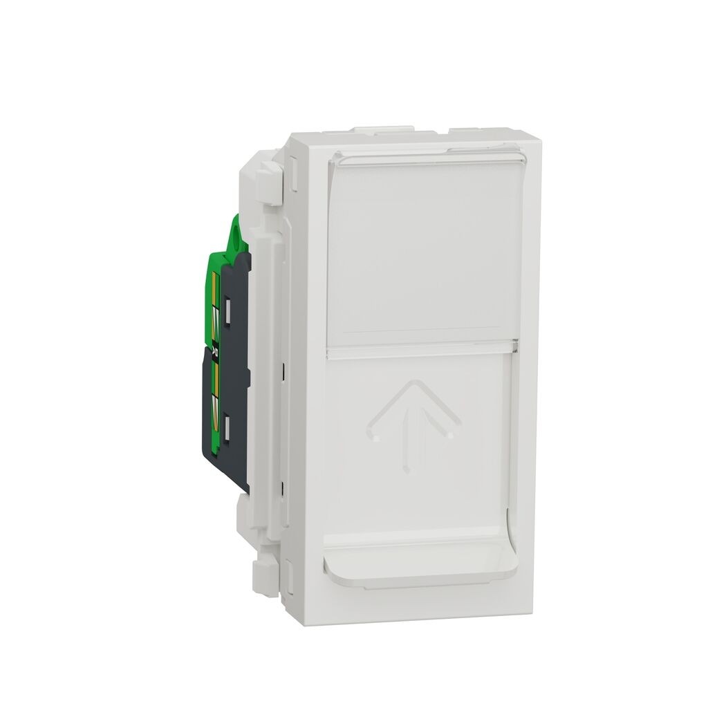 Schneider Electric Utičnica Računarska NU341018, RJ45 Cat5e 1M, Bijela