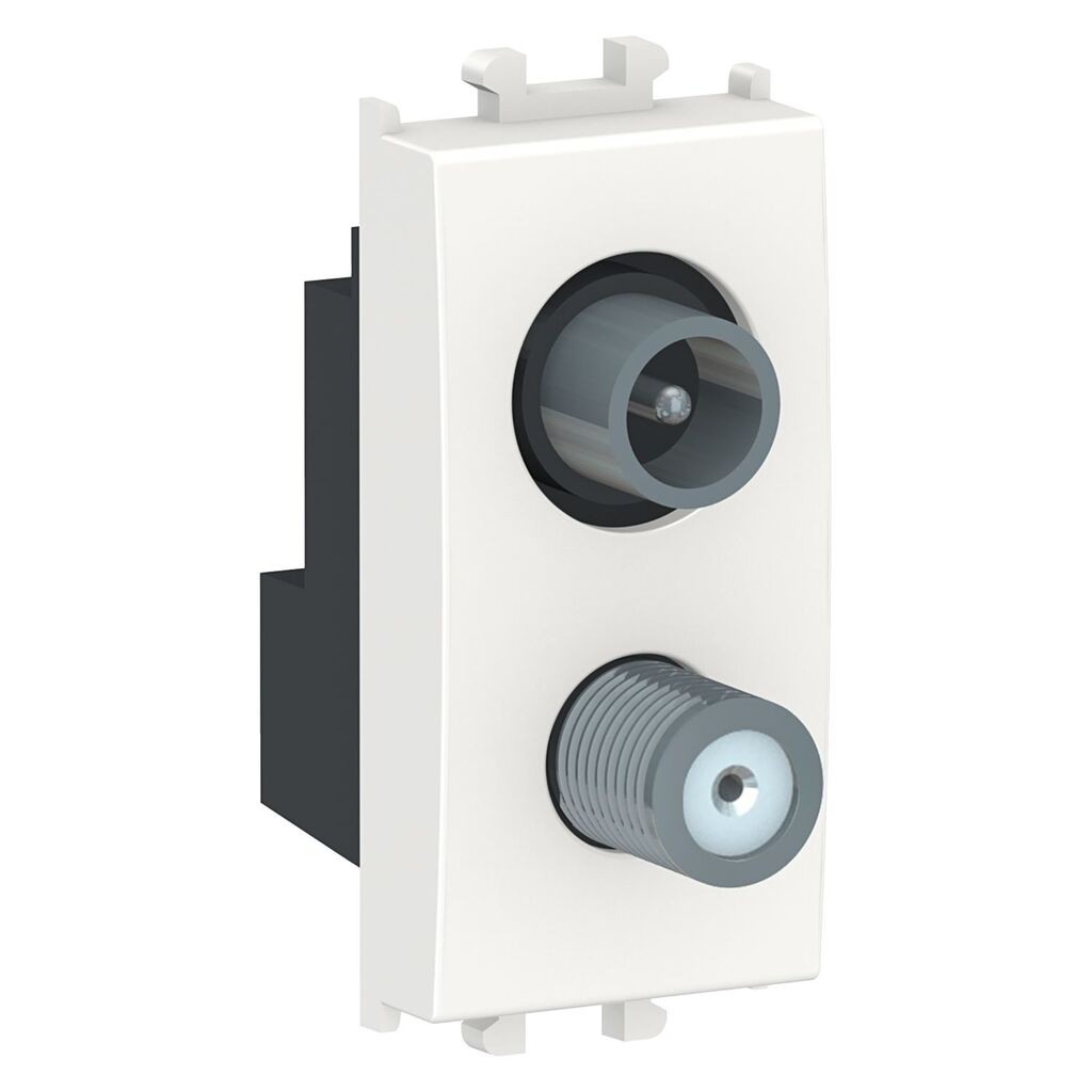 Schneider Electric Utičnica Antenska LMR6138001, TV/SAT 1M, Bijela