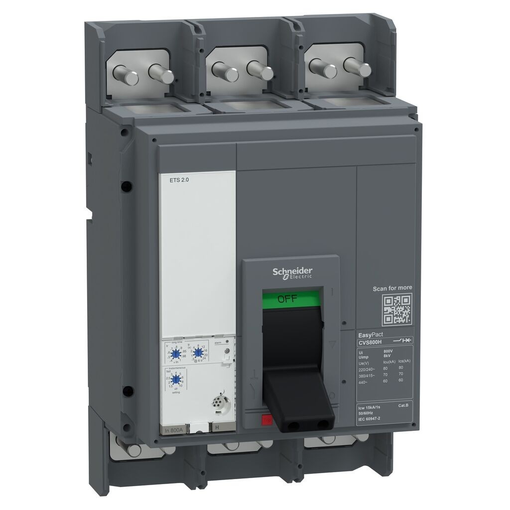 Schneider Electric Kompaktni prekidač E080F320FM, 800A 3P MIC 2.0, CVS800F