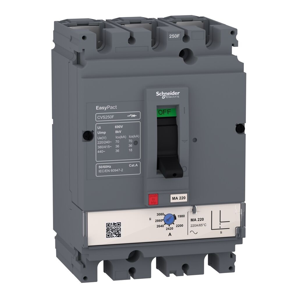 Schneider Electric Kompaktni Prekidač LV516440, 160A 3P3D MA150 CVS160F