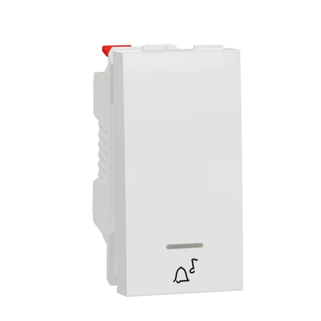 Schneider Electric Taster Zvona NU310618CN, Sa Indikacijom 10A 1M, Bijeli