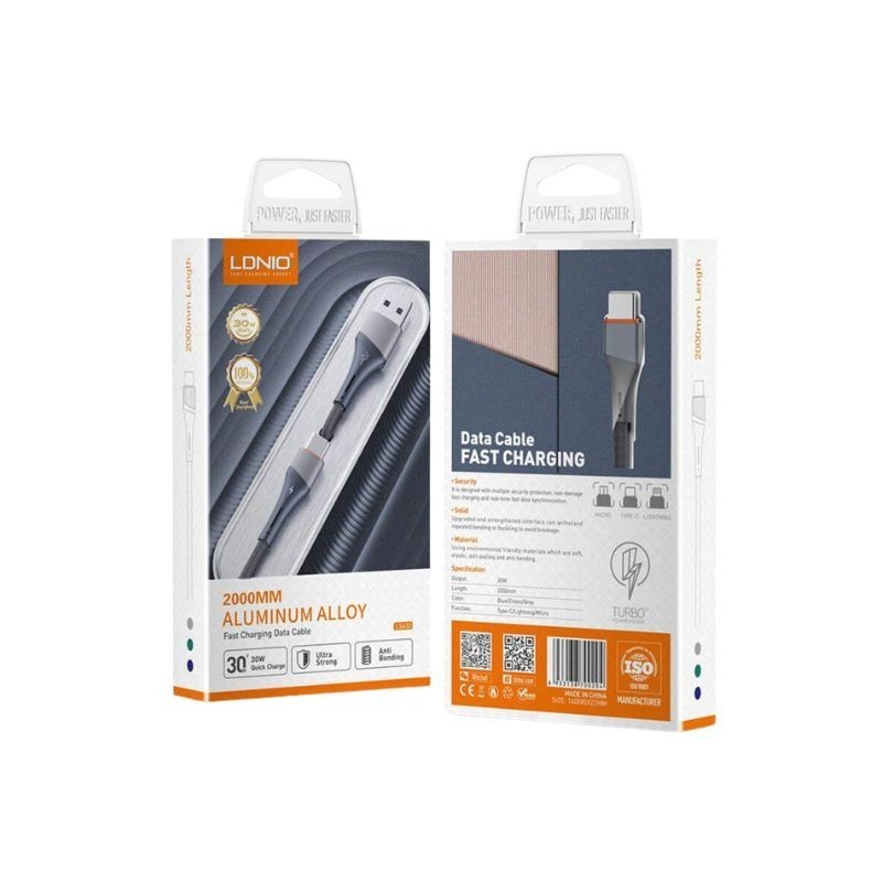 LDNIO USB kabl LS632, Fast, 30W, Type C, 2m