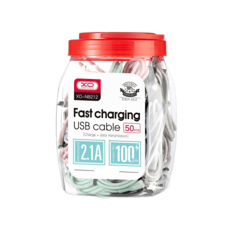 XO USB kabl NB212 USB - USB-Micro, 1m, 2.1A, 50/1