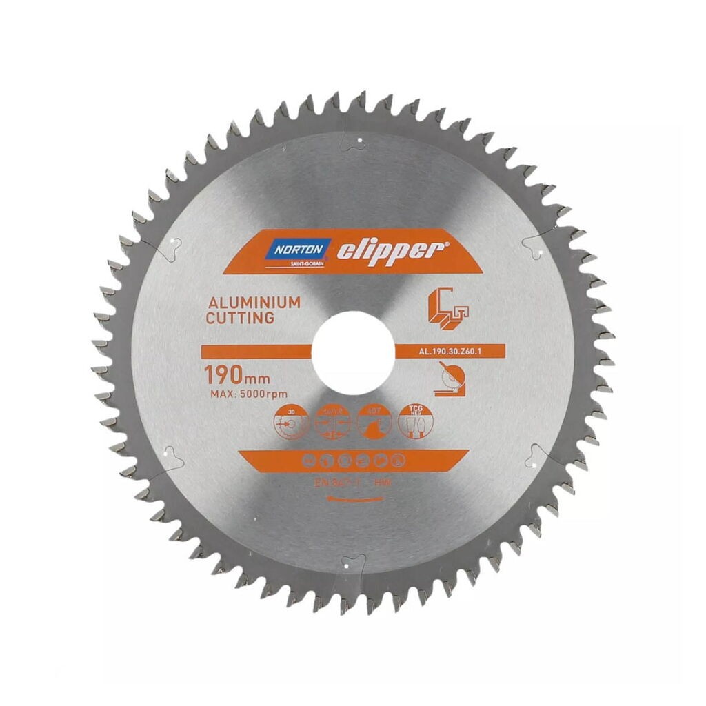 Norton Rezni list za aluminijum Clipper Pro TCT, 190x30 mm, 60z
