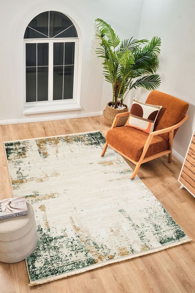 Conceptum Hypnose tepih Perre Pr016, 80x150 cm, krem ​​zelena