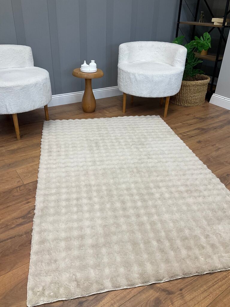 Conceptum Hypnose Carpet Puffy Bubble, 80x150 cm, krem