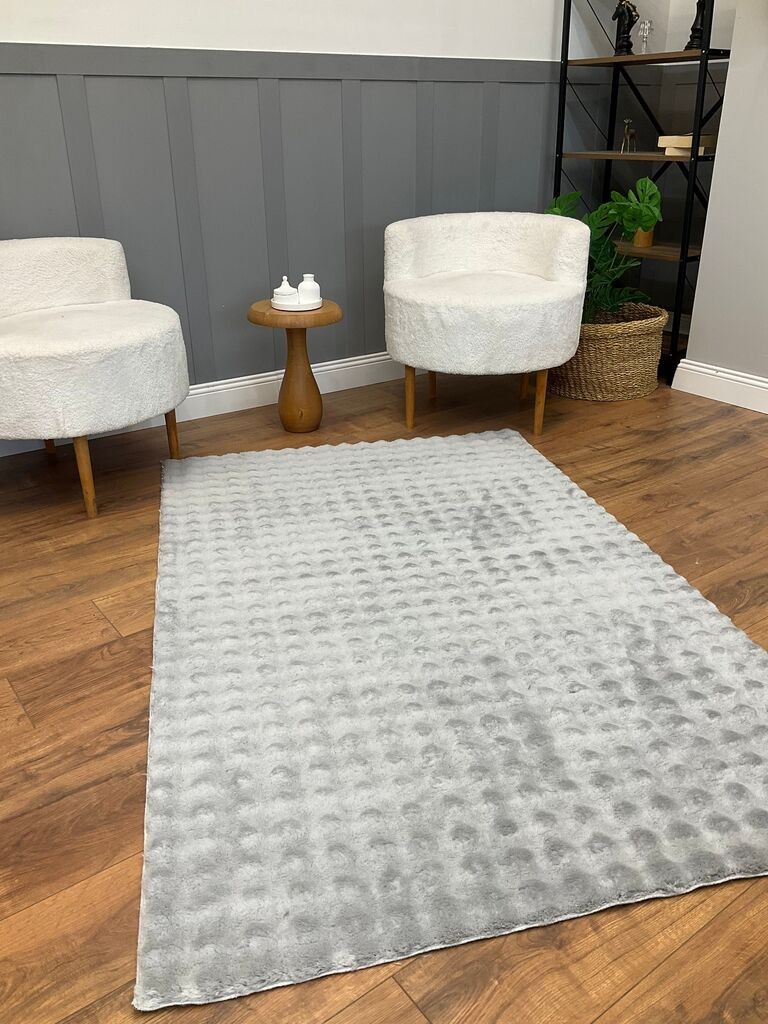 Conceptum Hypnose Tepih Puffy Bubble, 80x150 cm, Siva