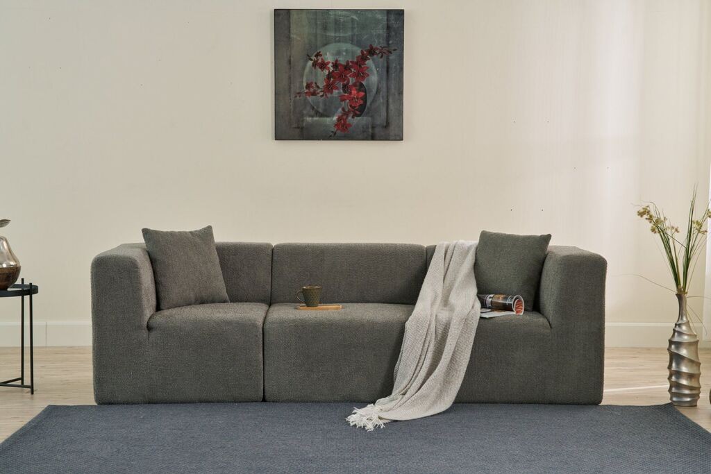 Atelier del Sofa Trosed Raks, 245x70x85cm, tamno siva