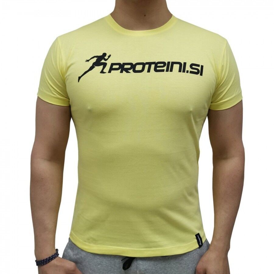 Proteini Si Muška majica kratkih rukava Lely, Žuta