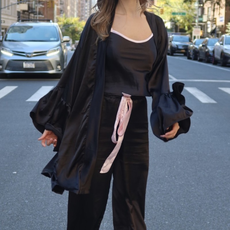 Tintilintić Mantil Bella Oversize - Crna