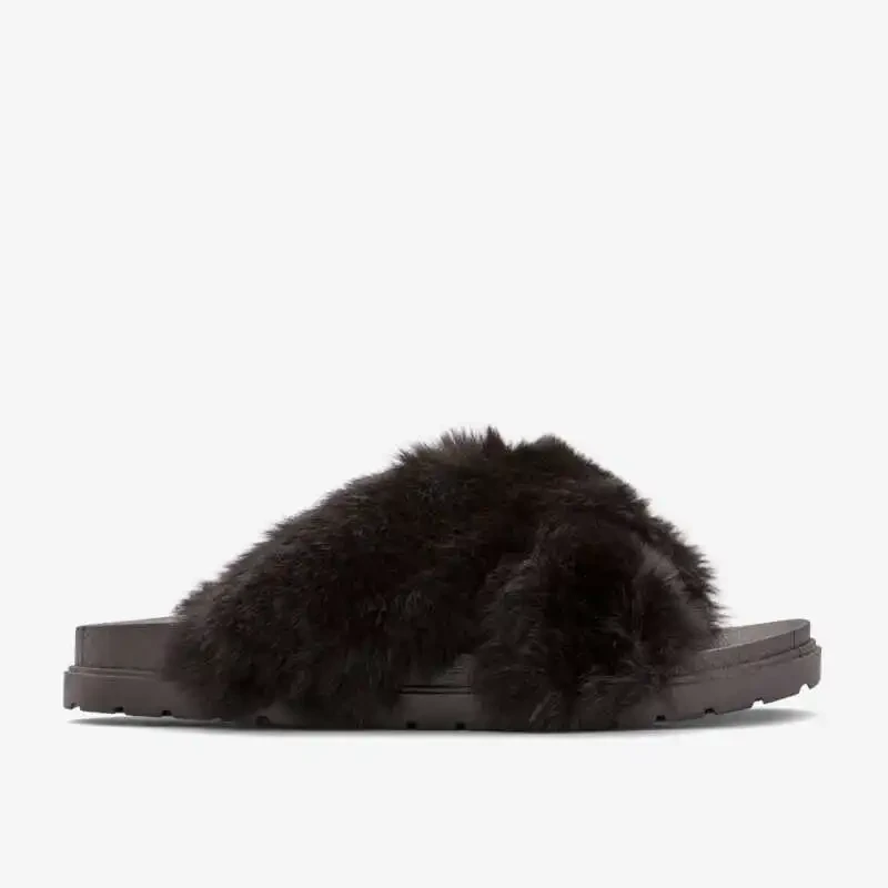 COQUI ženske papuče Boa, Crne