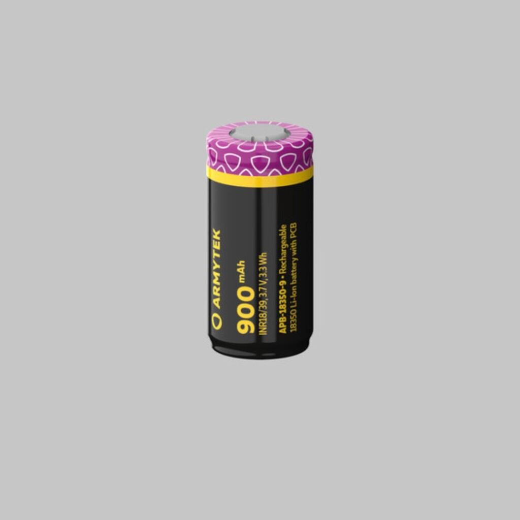 Armytek Baterija 18350 Li-Ion 900mAh, Protected