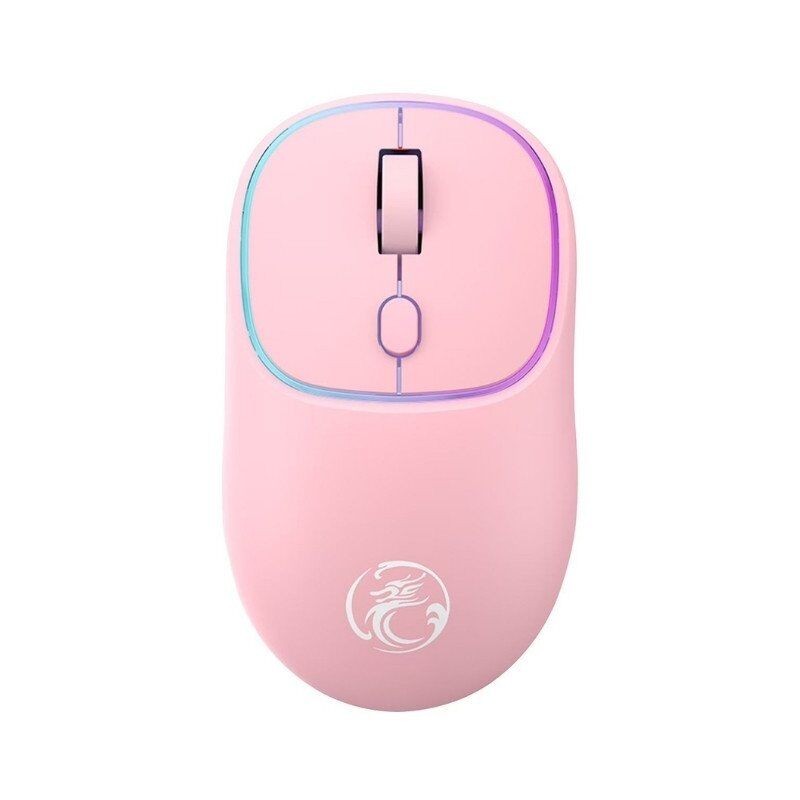 iMice Bežični miš W-618, 800/1200/1600 DPI, Rozi