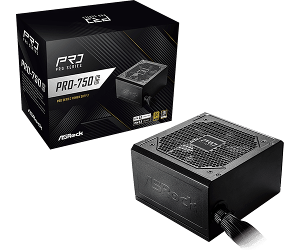 Asrock Napajanje Pro PSU, 750W, 80 Plus Gold