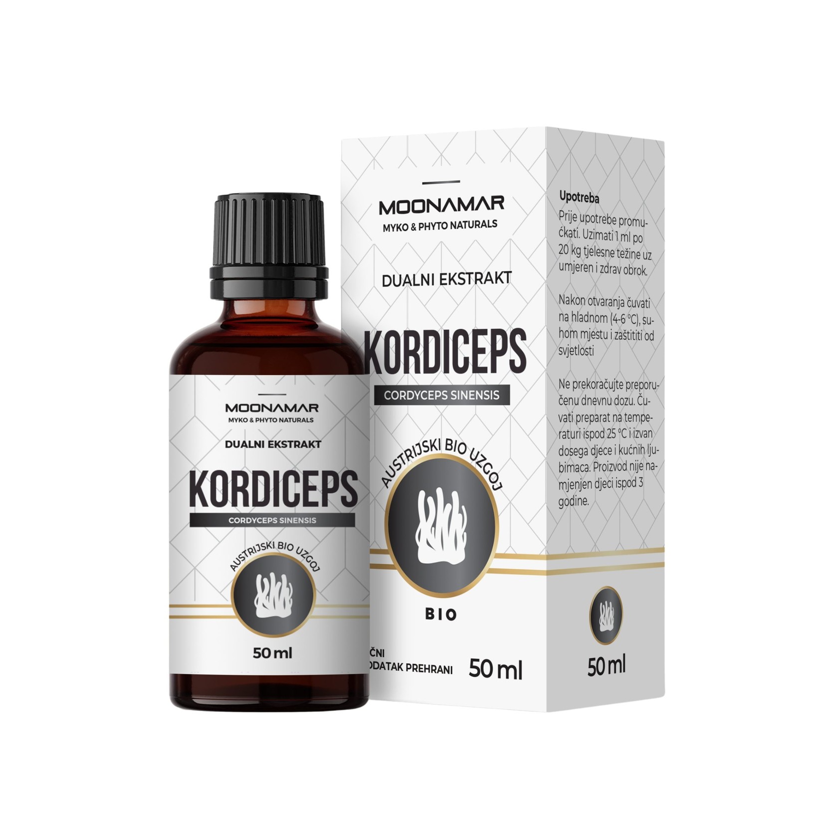 MOONAMAR Kordiceps BIO ekstrakt Cordyceps s. 50 ml