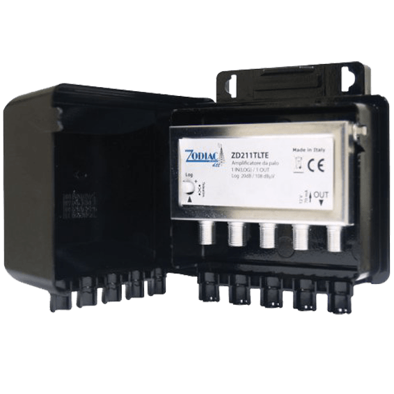 ZODIAC Pojačalo antensko ZD 211 TLTE, 1 ulaza 1 izlaz, 108dBmV