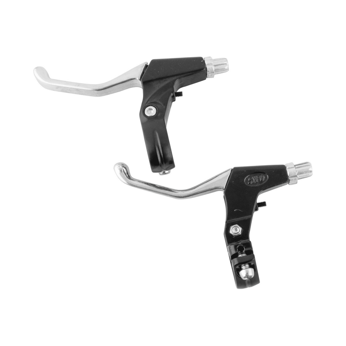 Ručice kočnice za MTB bicikl, Crno-srebrne