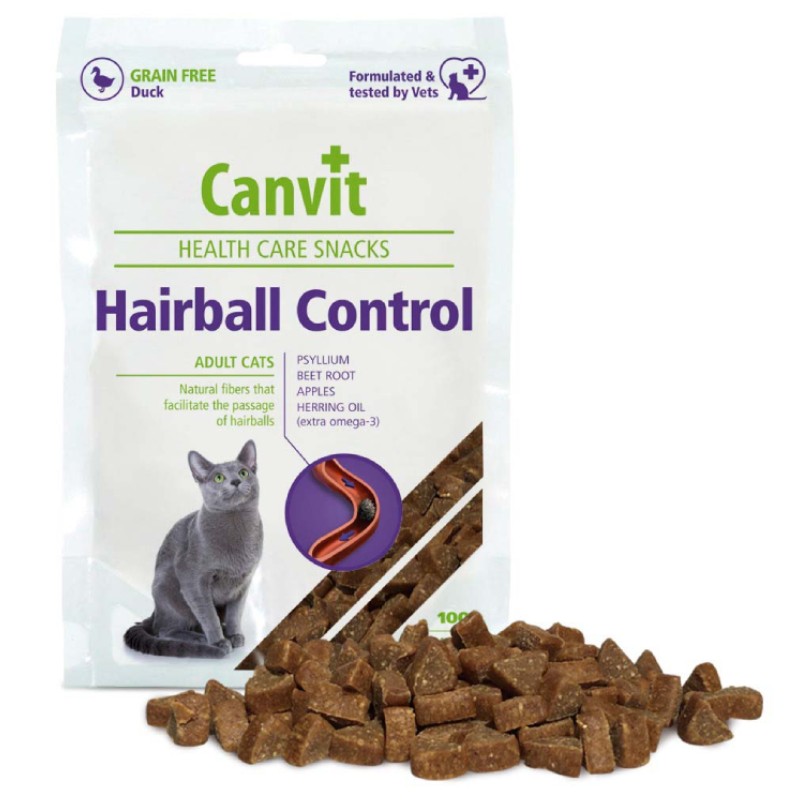 CANVIT Poslastice za prevenciju kuglica od dlake, 100 g