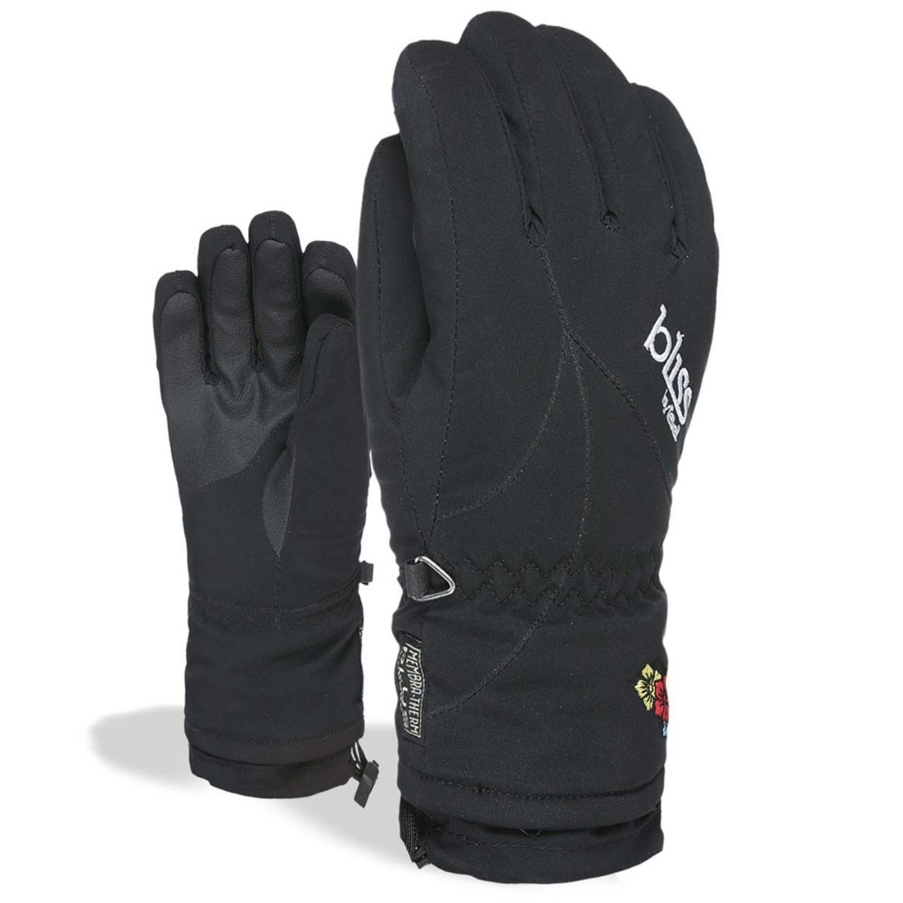 Level Ženske skijaške rukavice, Crne