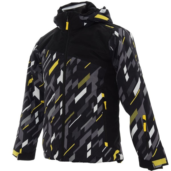 Brugi Jakna za dječake Print blk, Crno - tamnosiva