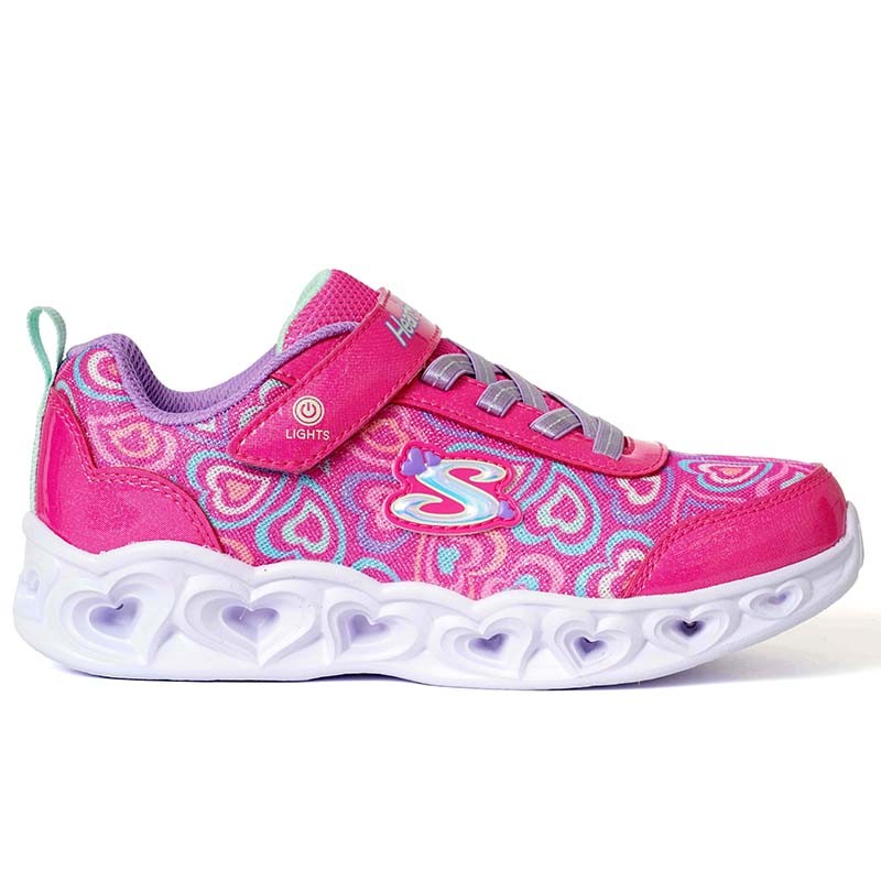 Skechers Patike za djevojčice Heart lights, Ružičaste