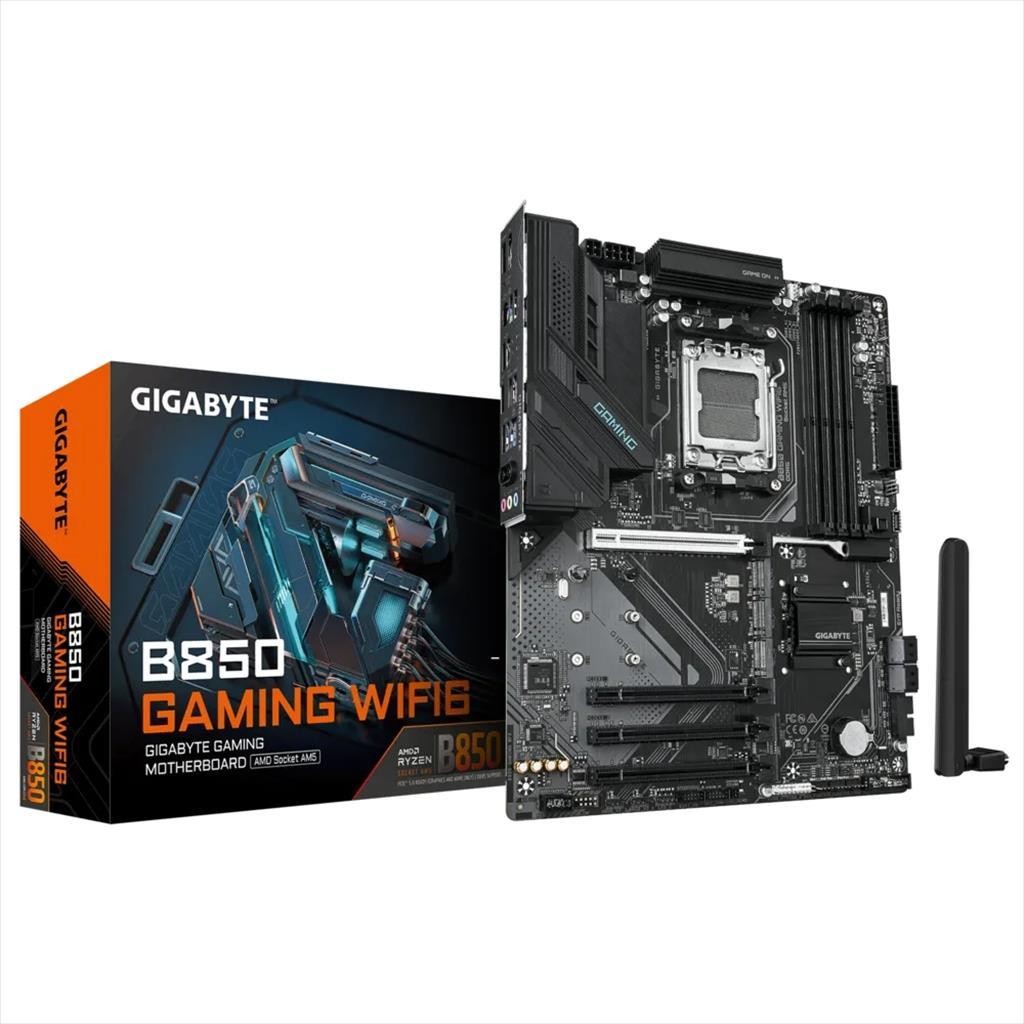 Gigabyte matična ploča AM5 B850 Gaming Wifi6 4XSDR5 8200Mhz (O.C), Dp, Hdmi, Pci-Ex16 4.0, 3XSPCI-Ex16 3.0, 3XSM.2, 4XSATA3, Wi-Fi 6