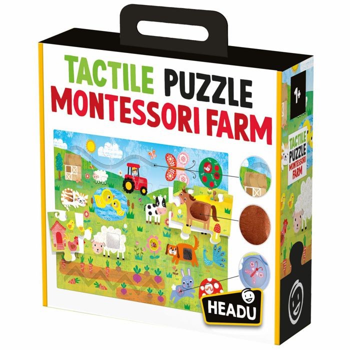 Headu Edukativna igra Montessori Taktilne puzzle ''Farma"