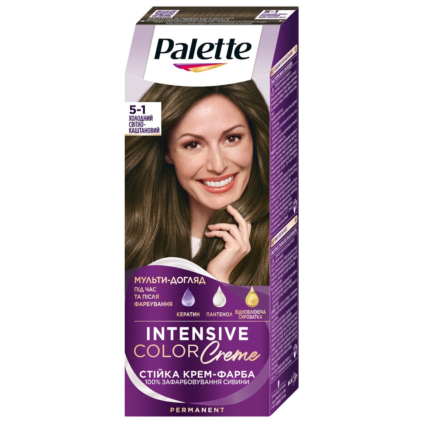 Palette Farba za kosu Svijetlosmeđa Cendre ICC 5-1