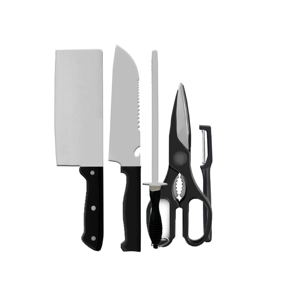 Set noževa, 5 komada, Crni