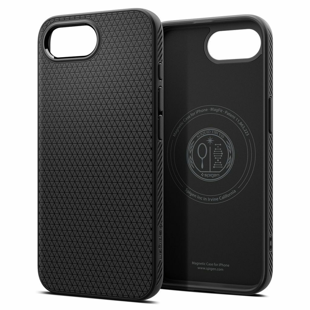 Spigen Magsafe maska za mobilni telefon za Iphone 16E Liquid Air, Crna