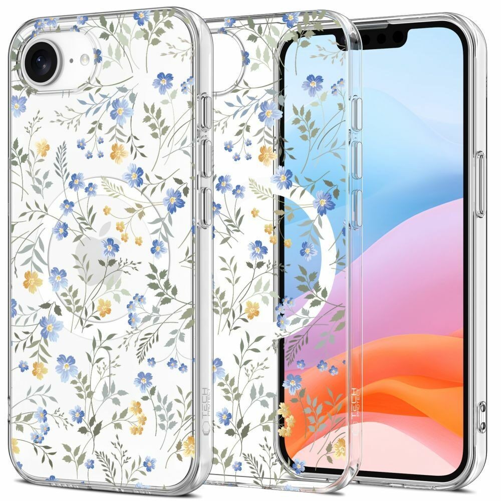 Tech-protect Magsafe maska za mobilni telefon za Iphone 16E Flexair, Spring flowers