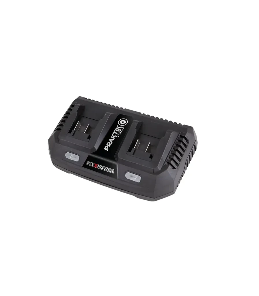 Praktik Dupli punjač PTQC03, 18V, Crni