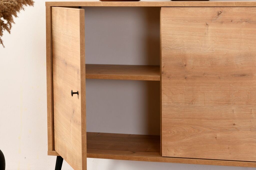 Hanah Kućna konzola Calvin, 80x180x41 cm, Hrast