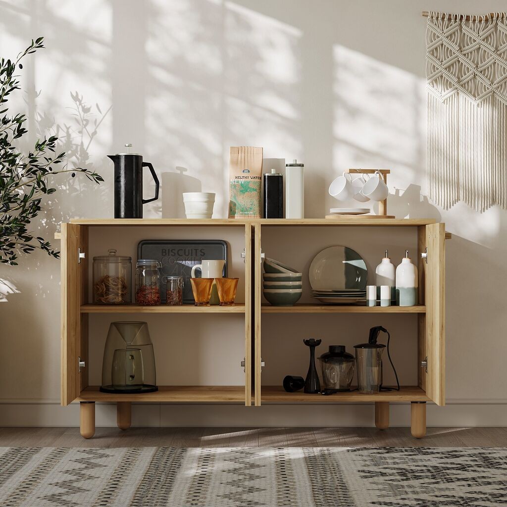 Hanah Kućna konzola Venecija, 120x73,6x29,6 cm, Hrast