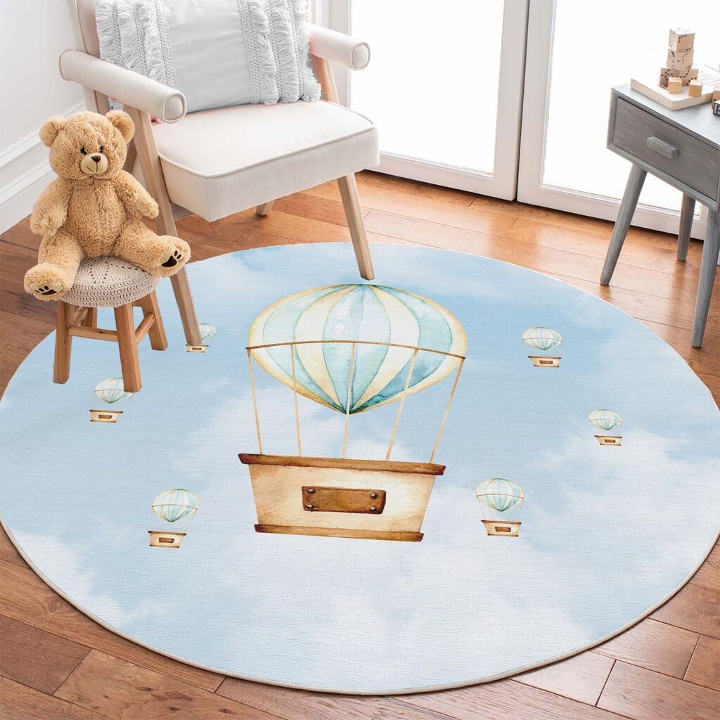 Conceptum Hypnose tepih Woopamuk156, 160X160 cm, svijetloplava