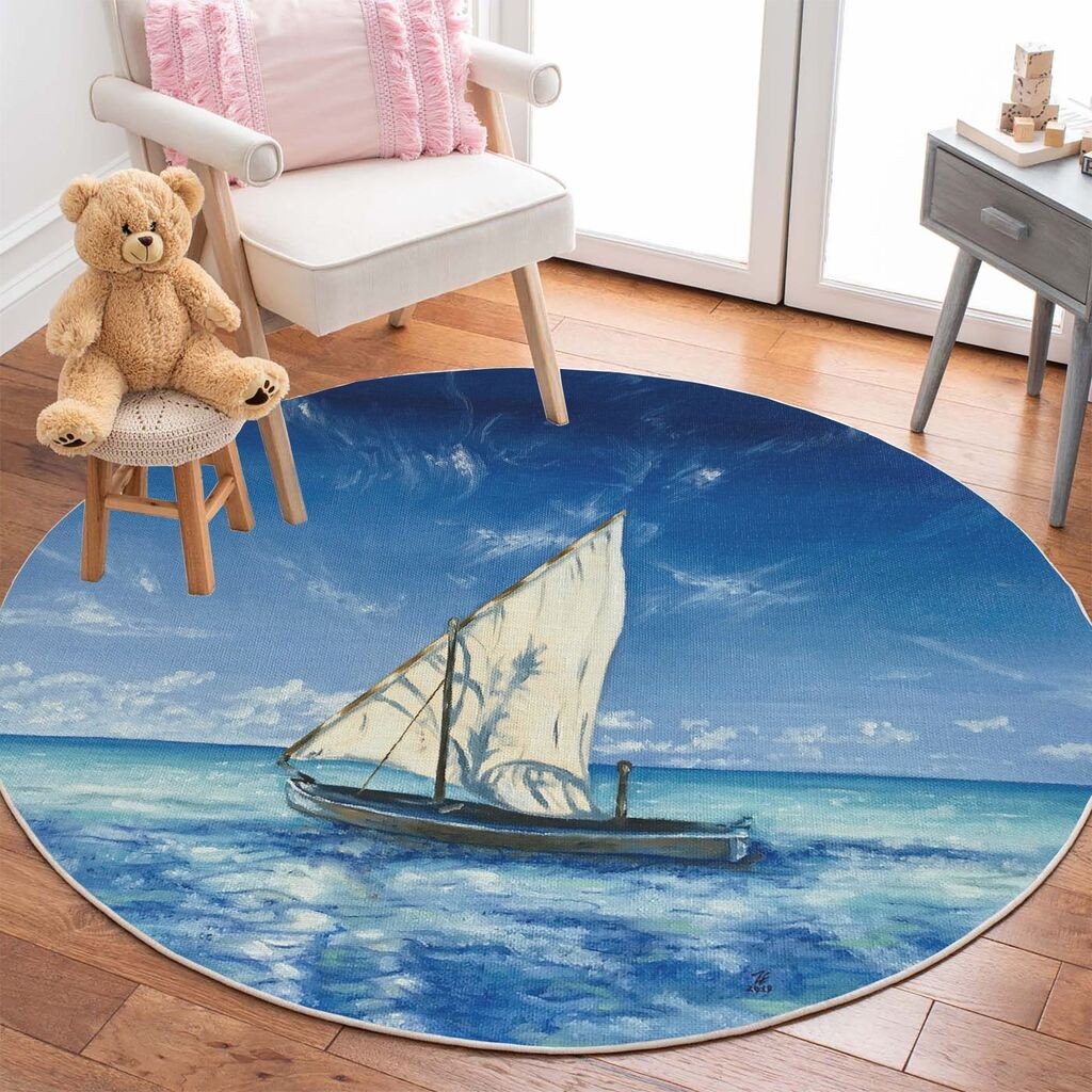 Conceptum Hypnose tepih Woopamuk142, 160X160 cm, plava