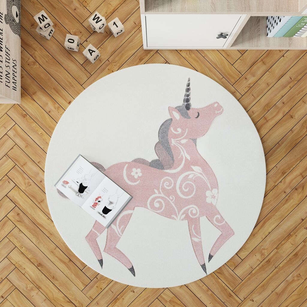 Conceptum Hypnose tepih Woopamuk123, 120X120 cm, bijela