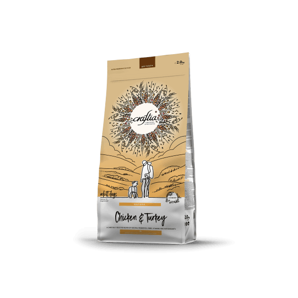 Craftia Natura Hrana za odrasle pse srednjih i velikih rasa, piletina i puretina 2 kg