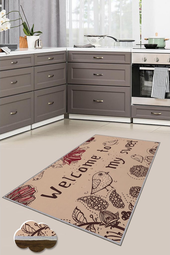 Conceptum Hypnose Tepih Wookece174, 80x200 cm, Crno-bijeli