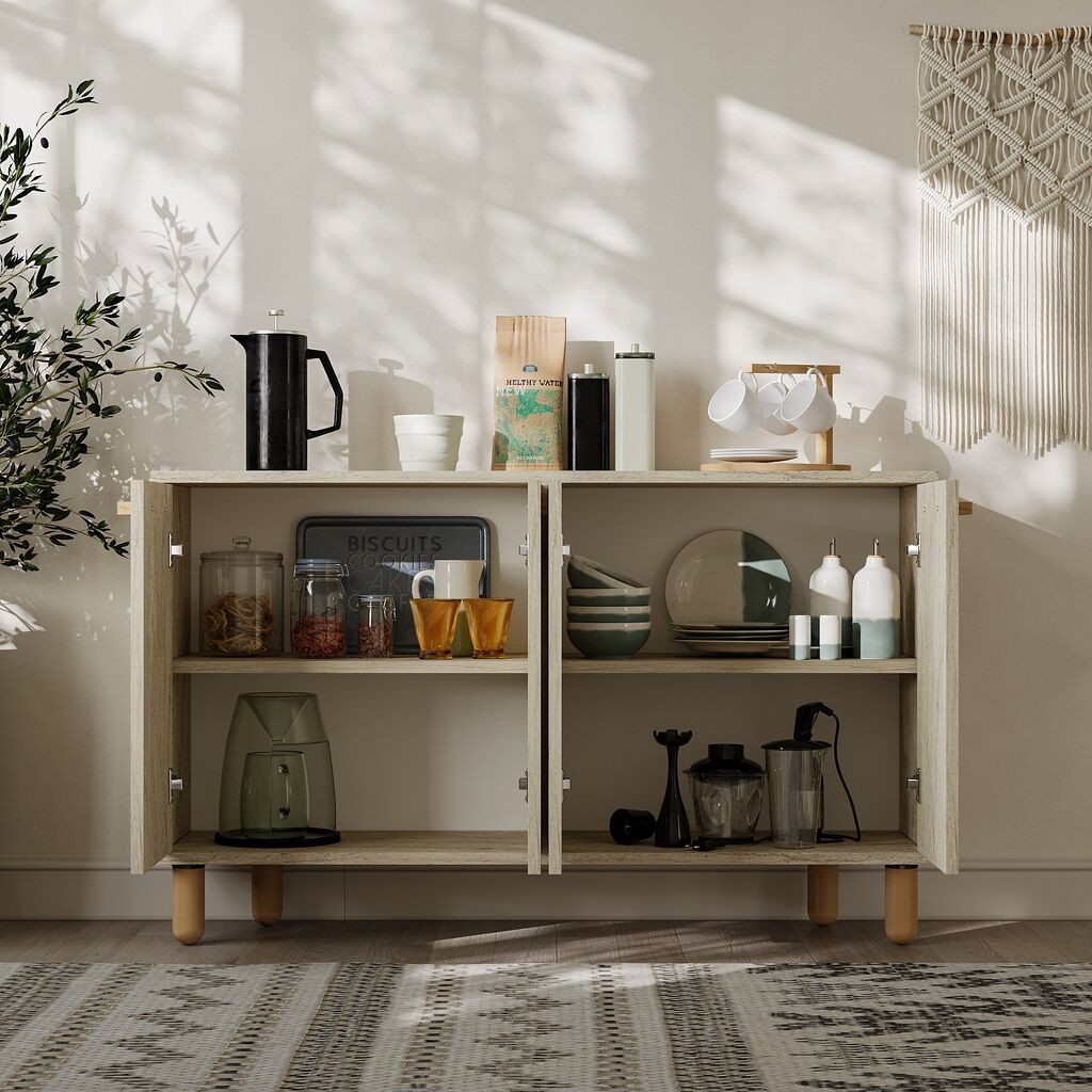 Hanah Kućna konzola Venecija, 120x73,6x29,6 cm, Pješčana