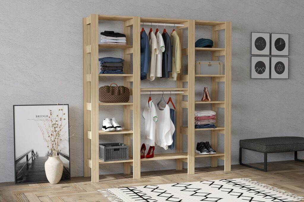 Hanah Home Garderoba City, 161,4x180x33,6 cm, Bež