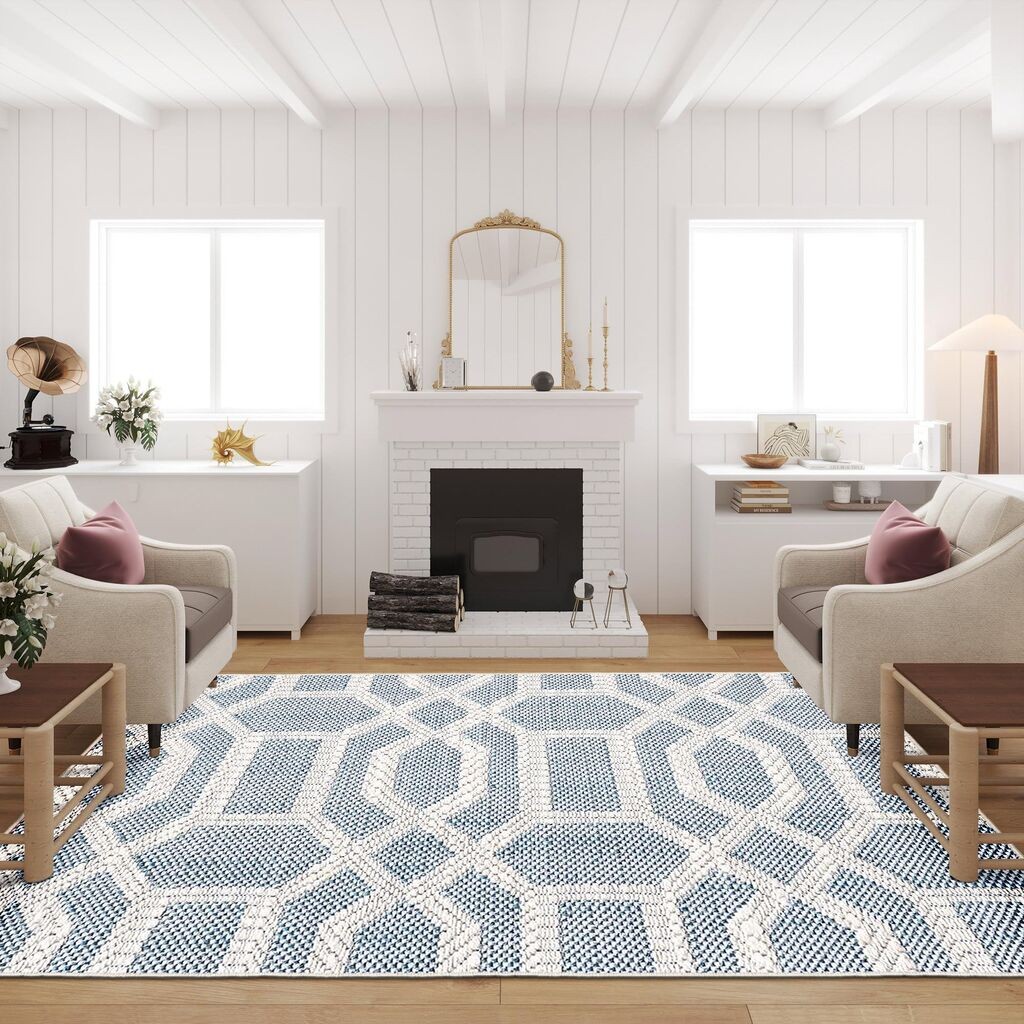 Conceptum Hypnose tepih Woopamuk389, 80x150 cm, plavo-bijeli