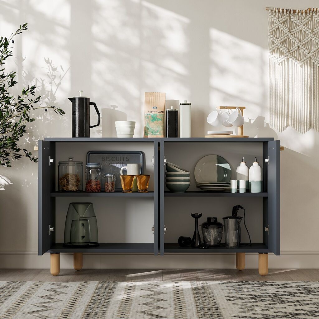 Hanah Kućna konzola Venecija, 120x73,6x29,6 cm, Antracit