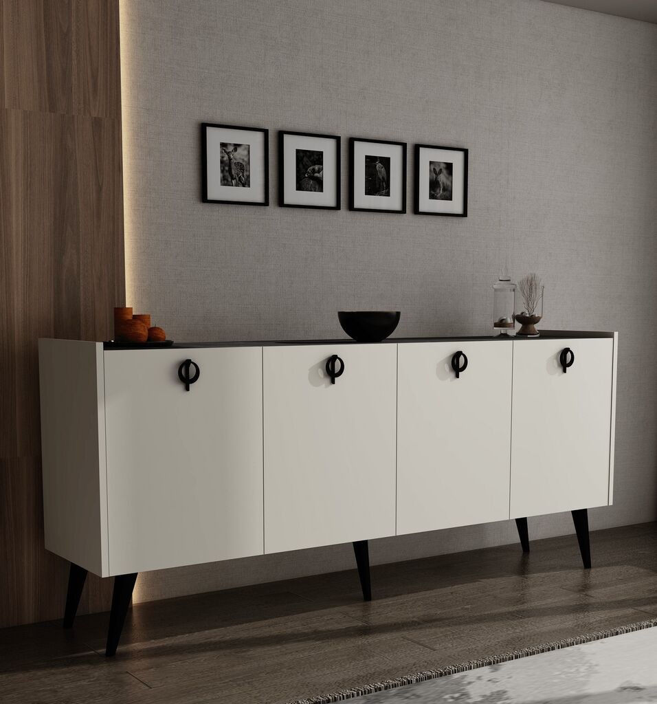 Hanah Kućna konzola Ay Tasi Kaya, 180x79x40 cm, bijela