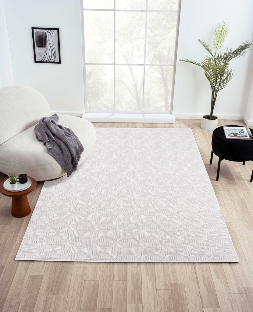 Conceptum Hypnose tepih Zenta Zn004, 160x400 cm, bijela