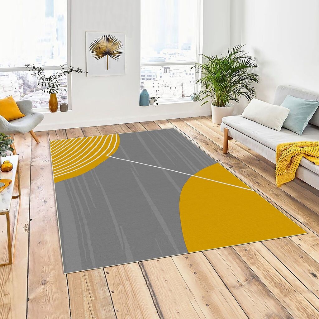 Conceptum Hypnose tepih Woopamuk310, 80x150 cm, žuto-siva