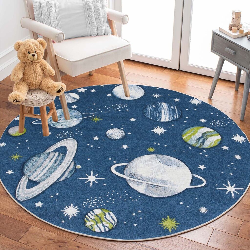 Conceptum Hypnose tepih Woopamuk145, 160X160 cm, tamnoplava