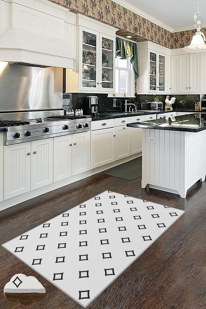 Conceptum Hypnose tepih Wookece183, 100x150 cm, bijelo-crni