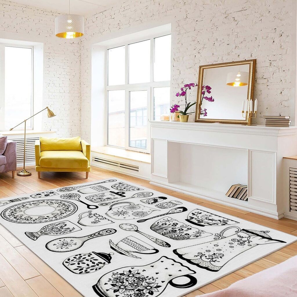 Conceptum Hypnose tepih Woopamuk331, 80x150 cm, bijelo-crna